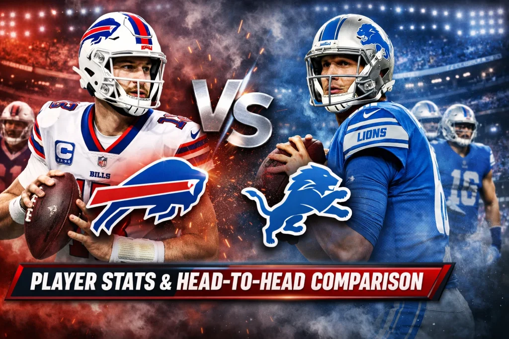 Buffalo Bills vs Detroit Lions Match Player Stats