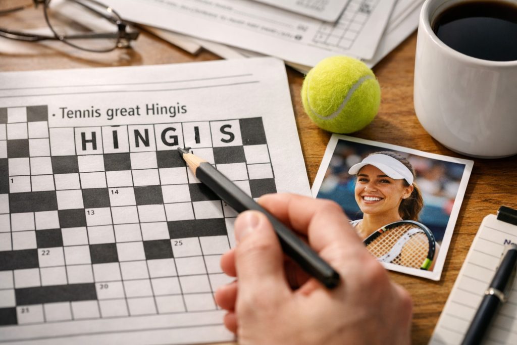 Tennis Great Hingis Crossword Clue